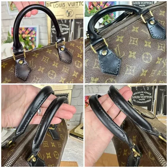 Louis Vuitton Speedy 35 Vintage Custom dyed leather CUTE - Picture 10 of 16